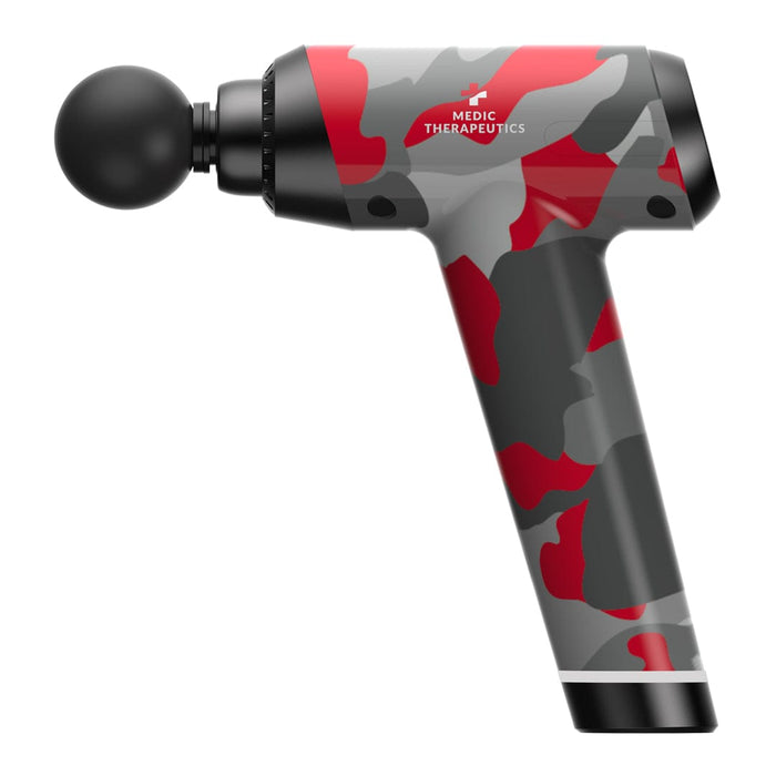 Medic Therapeutics Massagers Red Camouflage Special Edition Handheld Massage Gun w/ Impact Case & 6 Attachments