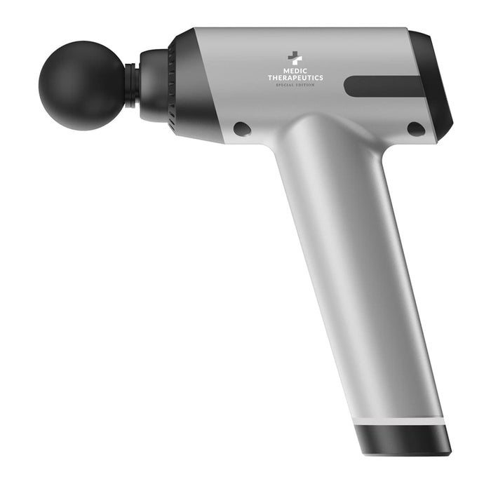 Medic Therapeutics Massagers Silver Special Edition Handheld Massage Gun w/ Impact Case & 6 Attachments