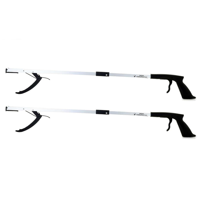 Medic Therapeutics Mobility Black 2-Pack Extra Long Reacher Grab Tool w/ Magnetic Tip