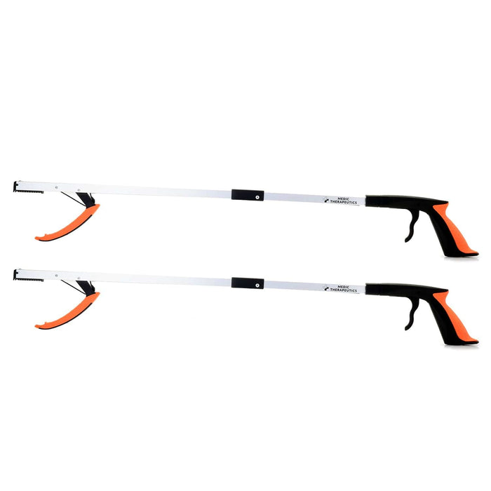 Medic Therapeutics  Mobility Orange 2-Pack Extra Long Reacher Grab Tool w/ Magnetic Tip