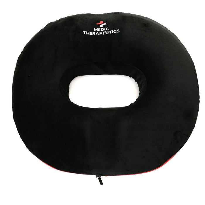 Medic Therapeutics Orthopedic Pillows Black Memory Foam Orthopedic Round Donut Cushion