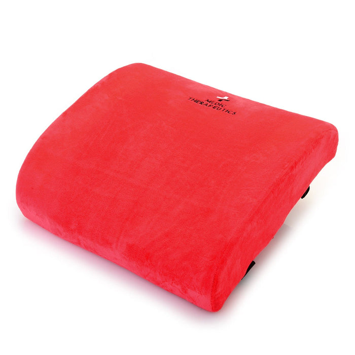 Medic Therapeutics  Back & Lumbar Support Cushions Red Memory Foam Lumbar Support Cushion w/ Cooling Gel Technology