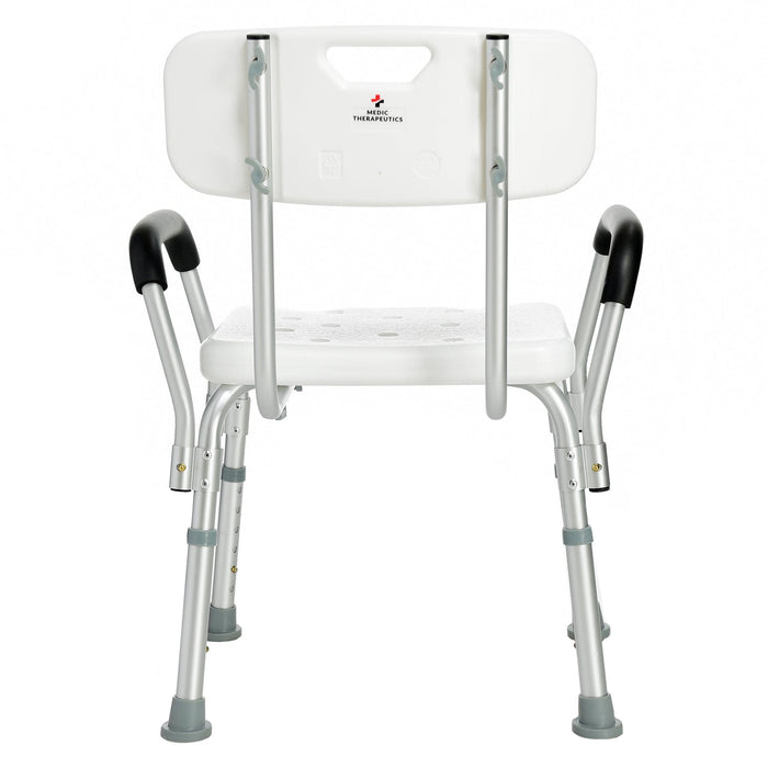 Medic Therapeutics Bathroom Accessories Adjustable Non-Slip Portable Bath & Shower Chair