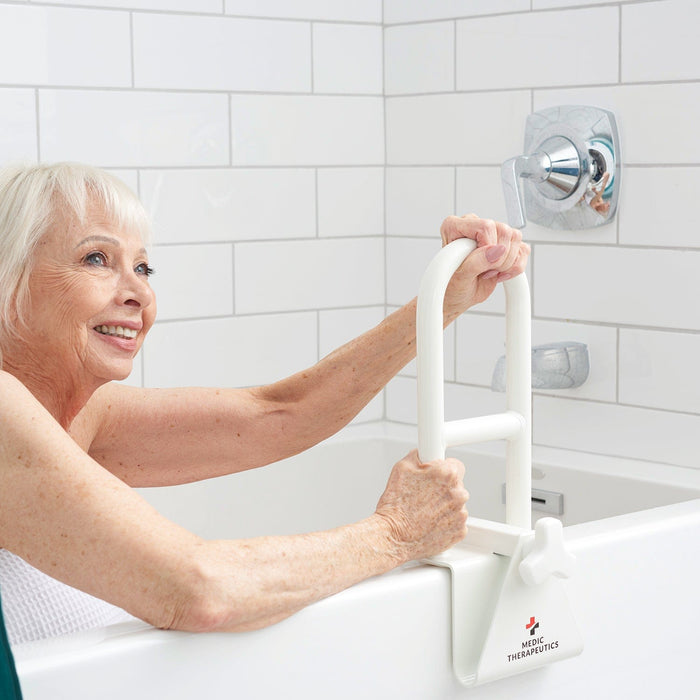 Medic Therapeutics Bathroom Accessories Adjustable Steel Bathtub Safety Assist Rail