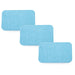 Medic Therapeutics  Bathroom Accessories Blue 5" x 3" Diatomite Non-Slip Quick Dry Multipurpose Mat 3-Pack