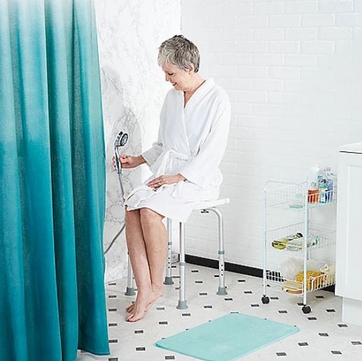 Medic Therapeutics Bathroom Accessories Lightweight Adjustable Bathtub & Shower Assistance Bench