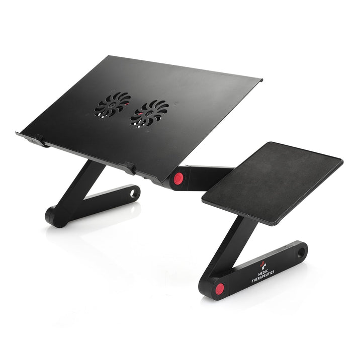 Medic Therapeutics Gadgets & Electronics Adjustable Laptop Desk With Cooling Pad  & Mouse Pad