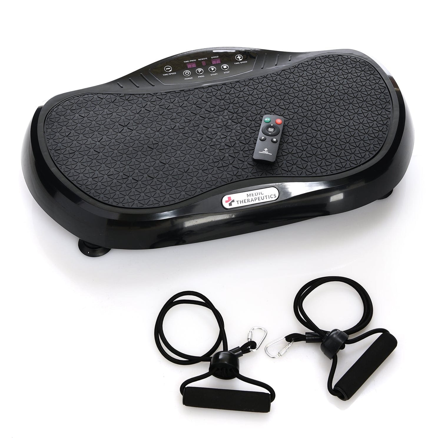 Vibrating Fitness Platform w/ Resistance Bands & Remote — Medic