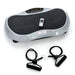 Medic Therapeutics In-Home Fitness Grey Vibrating Fitness Platform w/ Resistance Bands & Remote
