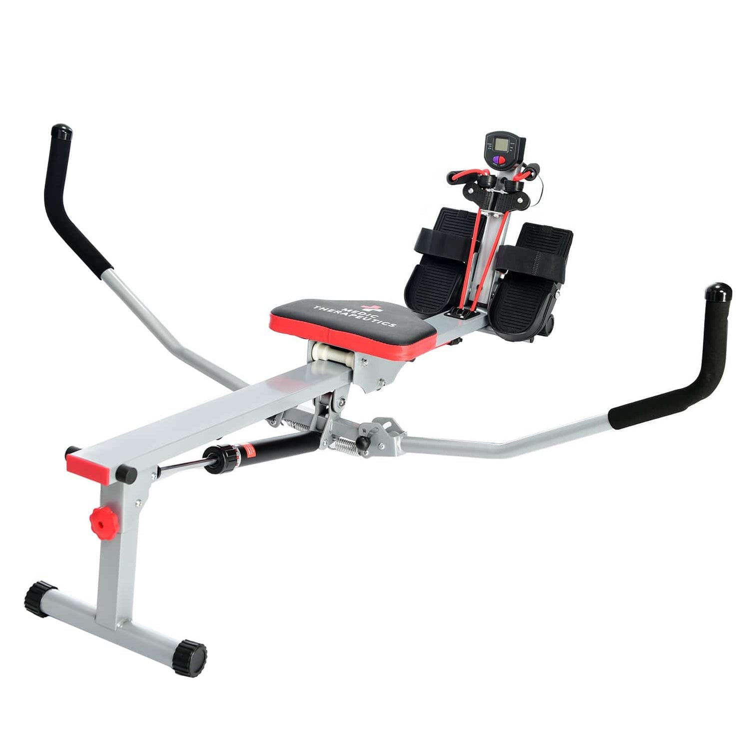 Moveable Rowing Machine Portable Fitness Rowing Machine w/ Adjustable Resistance — Medic ...