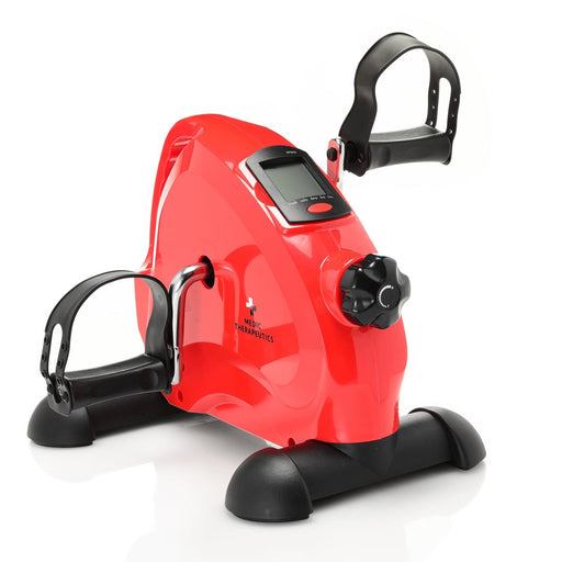 Medic Therapeutics In-Home Fitness Red At-Home Portable Elliptical Pedal Exercise Bike