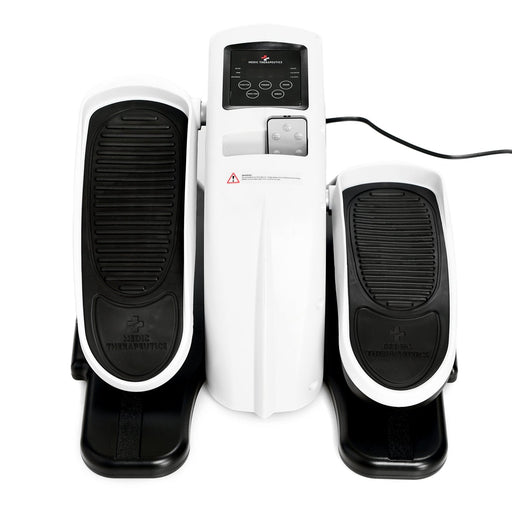 Medic Therapeutics In-Home Fitness White Adjustable Speed At Home Elliptical Trainer PRO w/ Remote