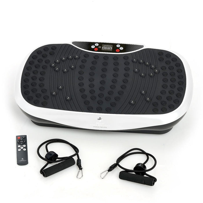 Medic Therapeutics  In-Home Fitness White Special Edition Vibrating Platform w/ Bluetooth & Magnetic Therapy