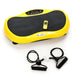 Medic Therapeutics In-Home Fitness Yellow Vibrating Fitness Platform w/ Resistance Bands & Remote