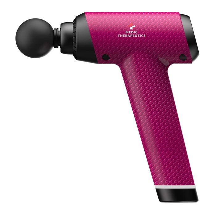 Medic Therapeutics Massagers Carbon Pink Special Edition Handheld Massage Gun w/ Impact Case & 6 Attachments
