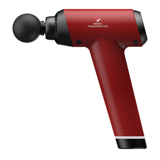Medic Therapeutics Massagers Carbon Red Special Edition Handheld Massage Gun w/ Impact Case & 6 Attachments