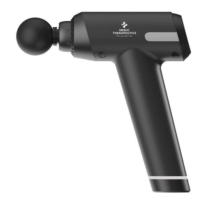 Medic Therapeutics Massagers Matte Black Special Edition Handheld Massage Gun w/ Impact Case & 6 Attachments