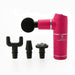 Medic Therapeutics Massagers Pink Portable Massage Gun w/ 4 Interchangeable Heads, 4 Speeds & Carrying Bag