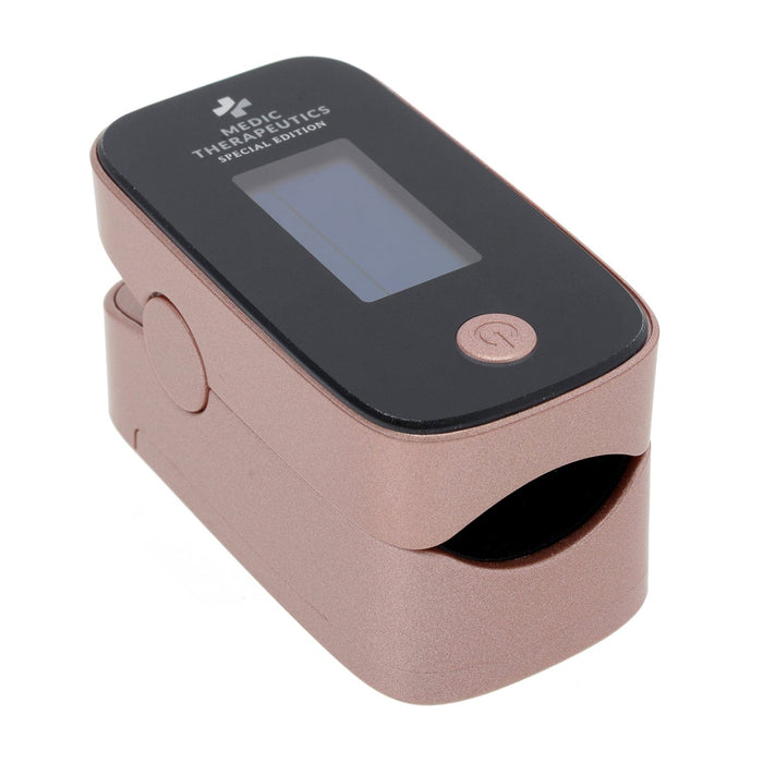 Medic Therapeutics Medical Rose Gold Special Edition Smart Display Fingertip Blood Pulse Oximeter