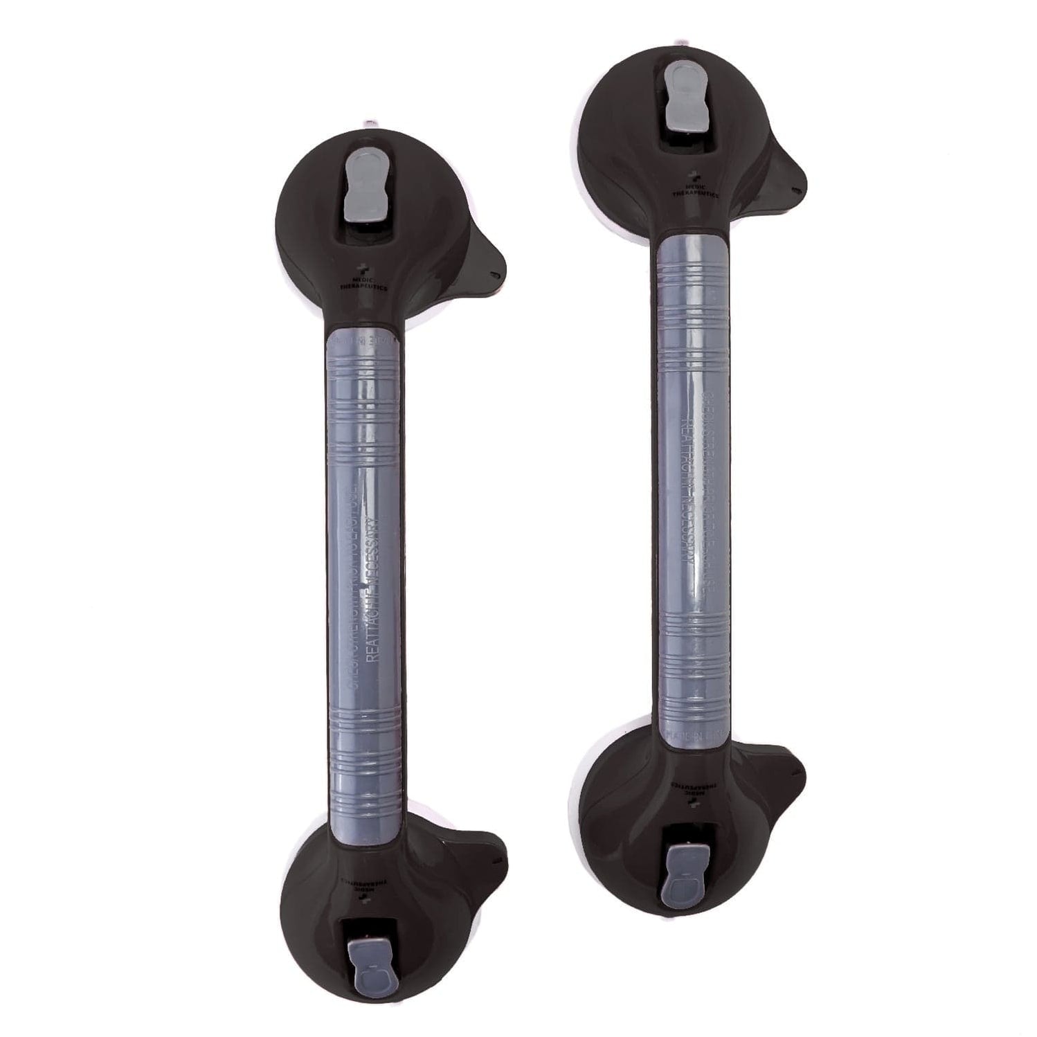 2Pack Suction UltraGrip Grab Bar for Tiled/ NonPorous Surfaces