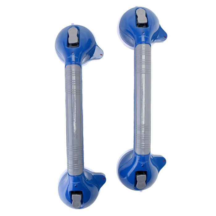 Medic Therapeutics  Mobility Blue 2-Pack Suction Ultra-Grip Grab Bar for Tiled/ Non-Porous Surfaces