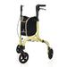 Medic Therapeutics Mobility Gold Lightweight Foldable 3-Wheel Rollator w/ Detachable Storage Bag