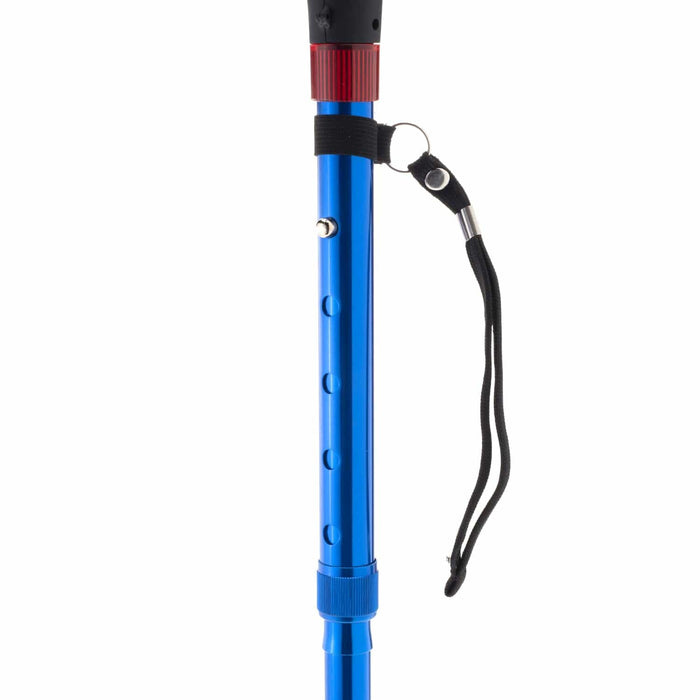 Medic Therapeutics Mobility Ultralight Folding Walking Cane w/ LED Lights & SOS Alarm