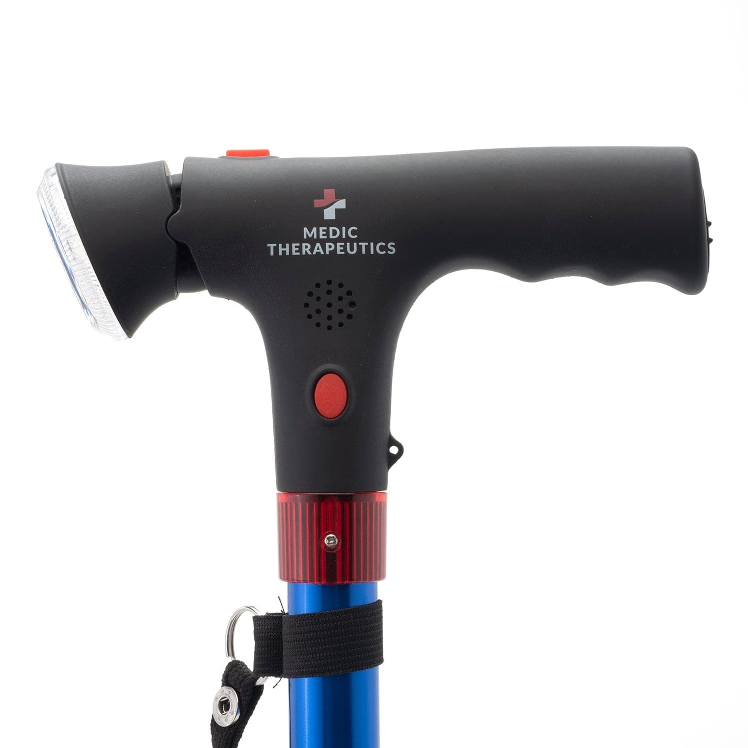 Ultralight Folding Walking Cane w/ LED Lights & SOS Alarm — Medic