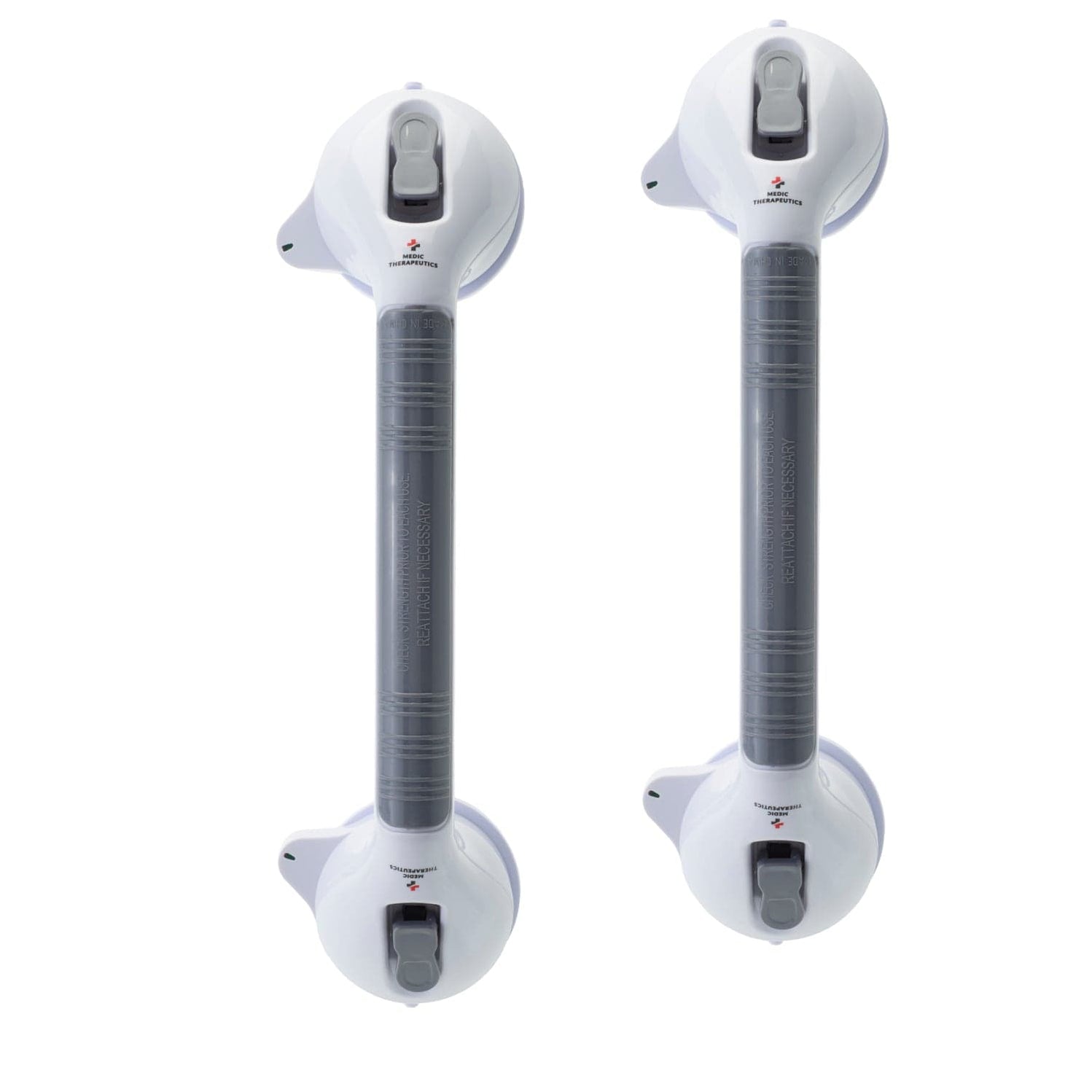 2Pack Suction UltraGrip Grab Bar for Tiled/ NonPorous Surfaces
