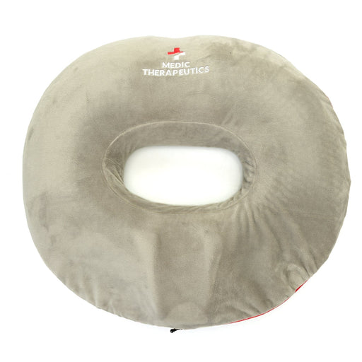 Medic Therapeutics  Orthopedic Pillows Grey Memory Foam Orthopedic Round Donut Cushion