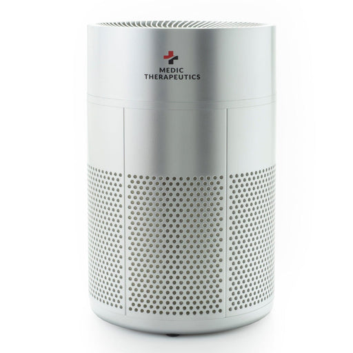 Medic Therapeutics Silver Portable Air Purifier with Activated Carbon HEPA H13