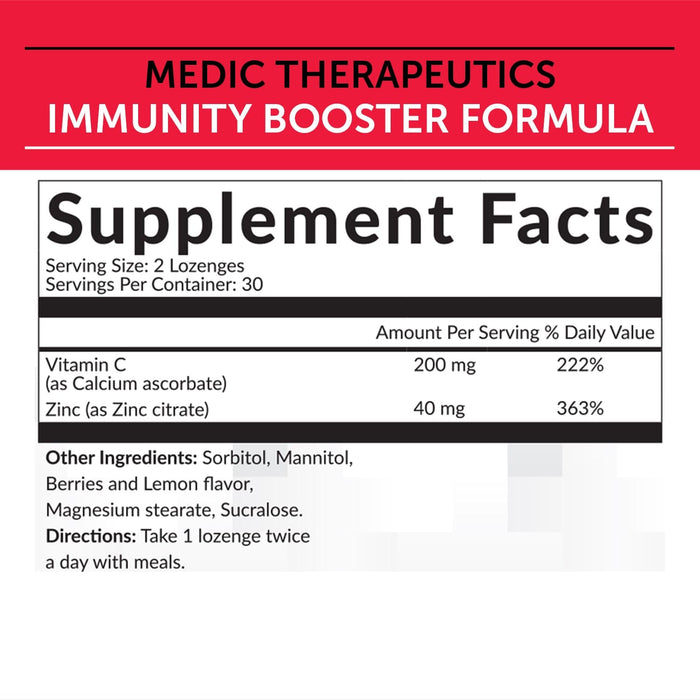 Medic Therapeutics Vitamins & Supplements Immunity Defender Advanced Lonzenge Formula